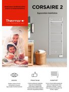 Thermor Corsaire2 (Új modell!) 750W elektromos törölközőszárító fürdőszobai radiátor